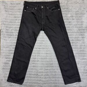 Levi's 505 Mens Jeans 36x32 Black Regular Fit Straight Leg 5 Pocket Red Tag Logo